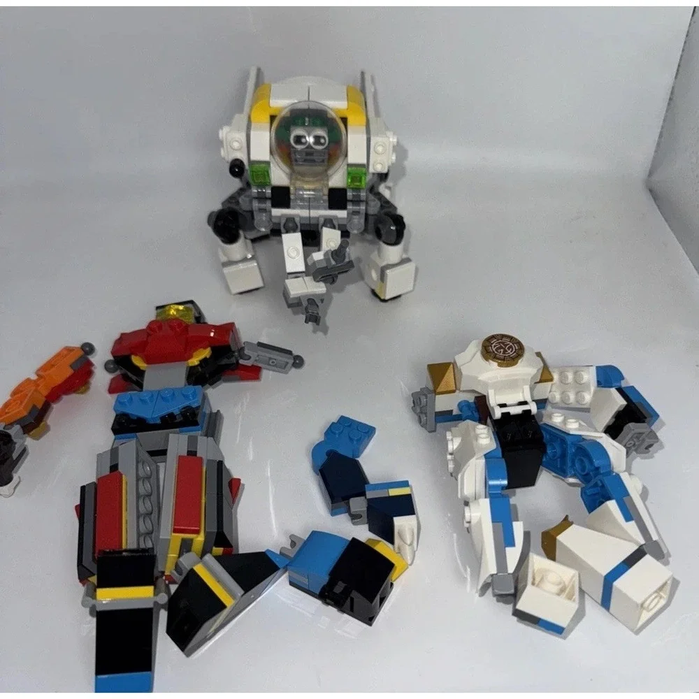 LEGO Creator and Ninjago Mechs, three sets.